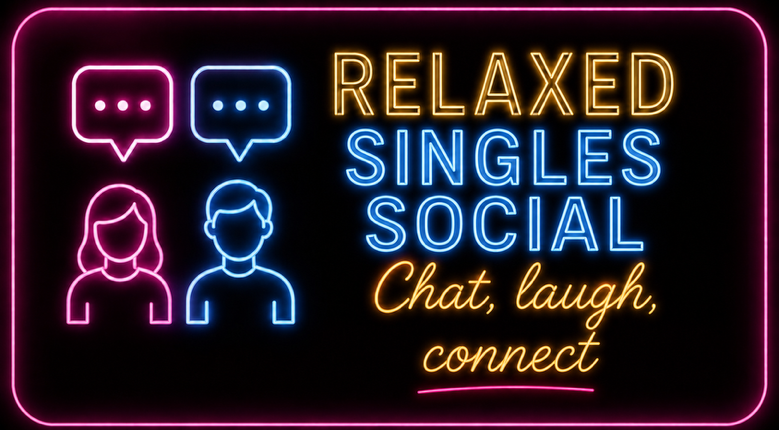 Relaxed singles social artwork