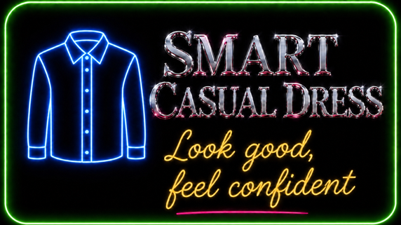 Smart casual dress artwork
